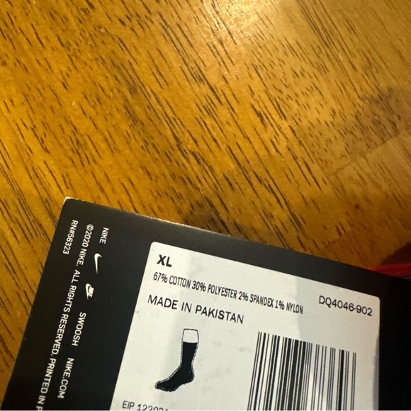 Nike Mens 2 Pair Crew Socks XL Red White Blue Patriotic Olympic DQ4046 902 New - Picture 3 of 6